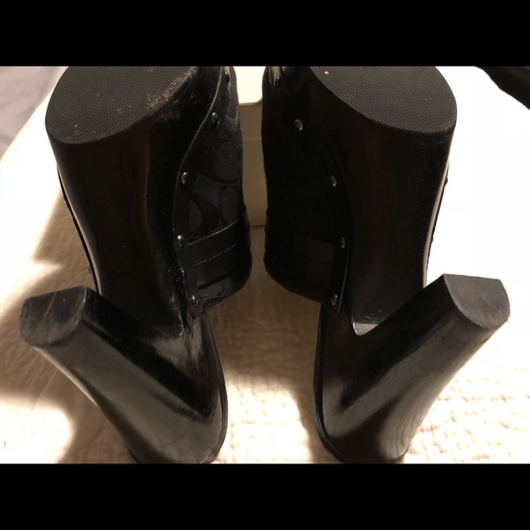 Black Coach clogs - Picture 5 of 7
